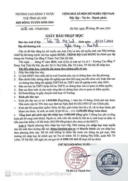giấy tờ nhập học cao đẳng - Hình 3