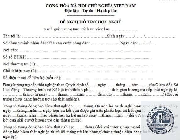 giấy tờ xin học nghề - H&igrave;nh 5