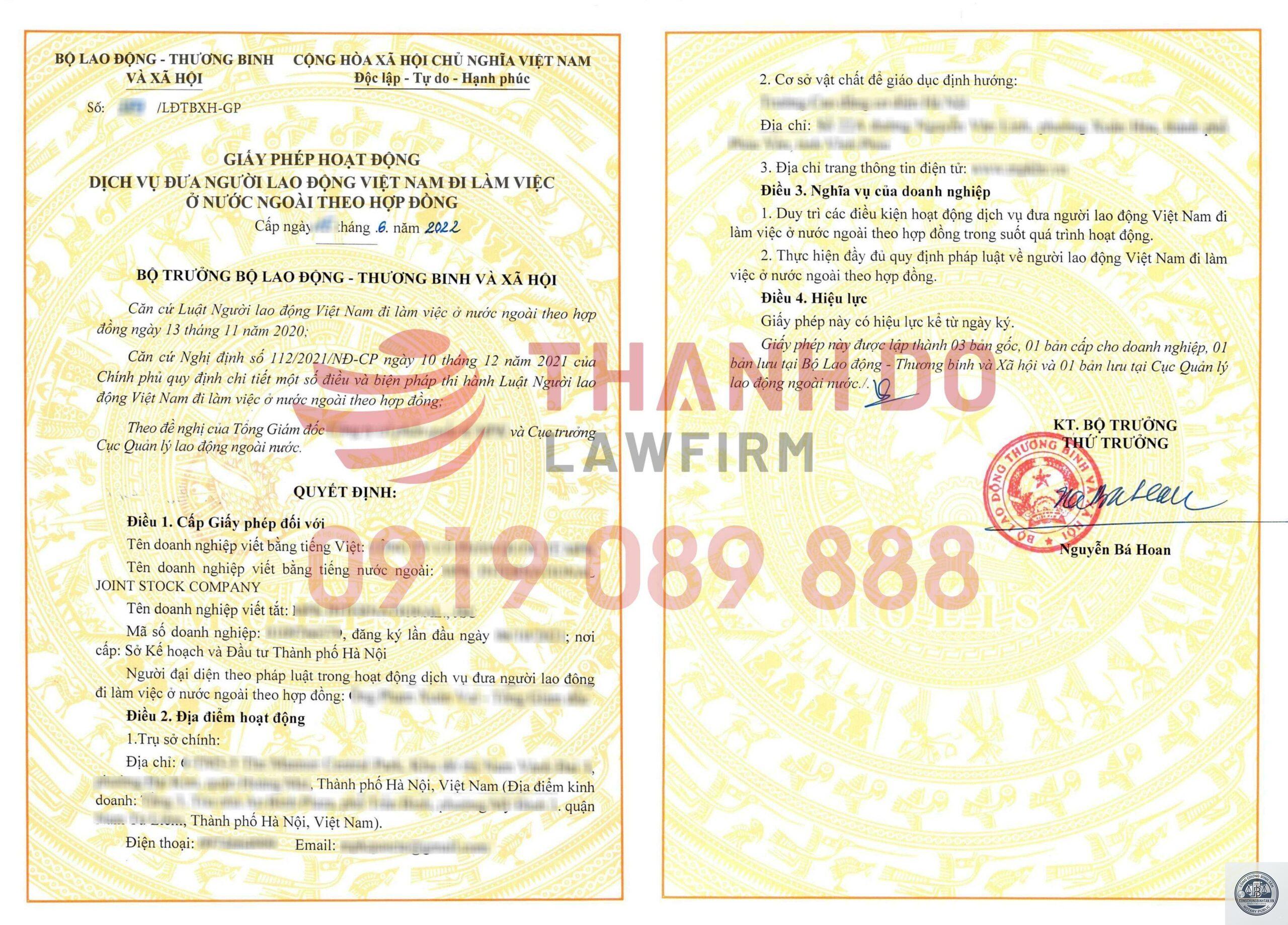 giấy tờ xuất khẩu lao động - Hình 1