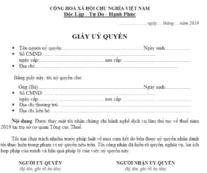 giấy ủy quyền là gì