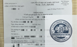 giấy xác nhận cư trú đăng ký xe