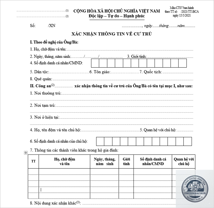 giấy x&aacute;c nhận cư tr&uacute; l&agrave;m visa - H&igrave;nh 5