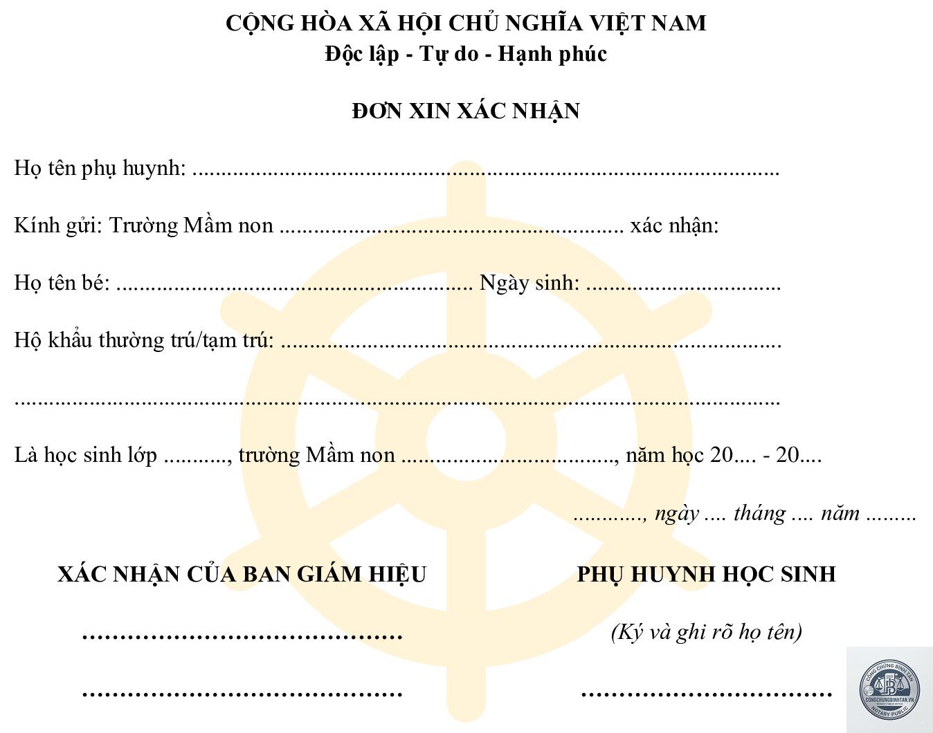 giấy x&aacute;c nhận học sinh - H&igrave;nh 2