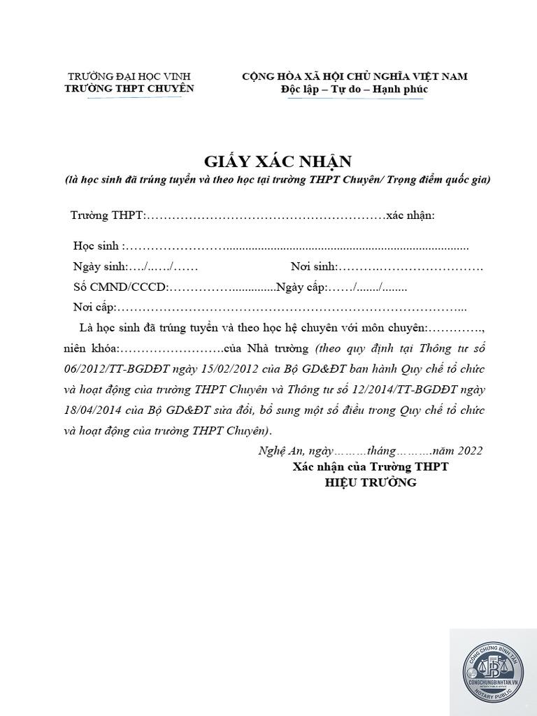 giấy x&aacute;c nhận học sinh - H&igrave;nh 4