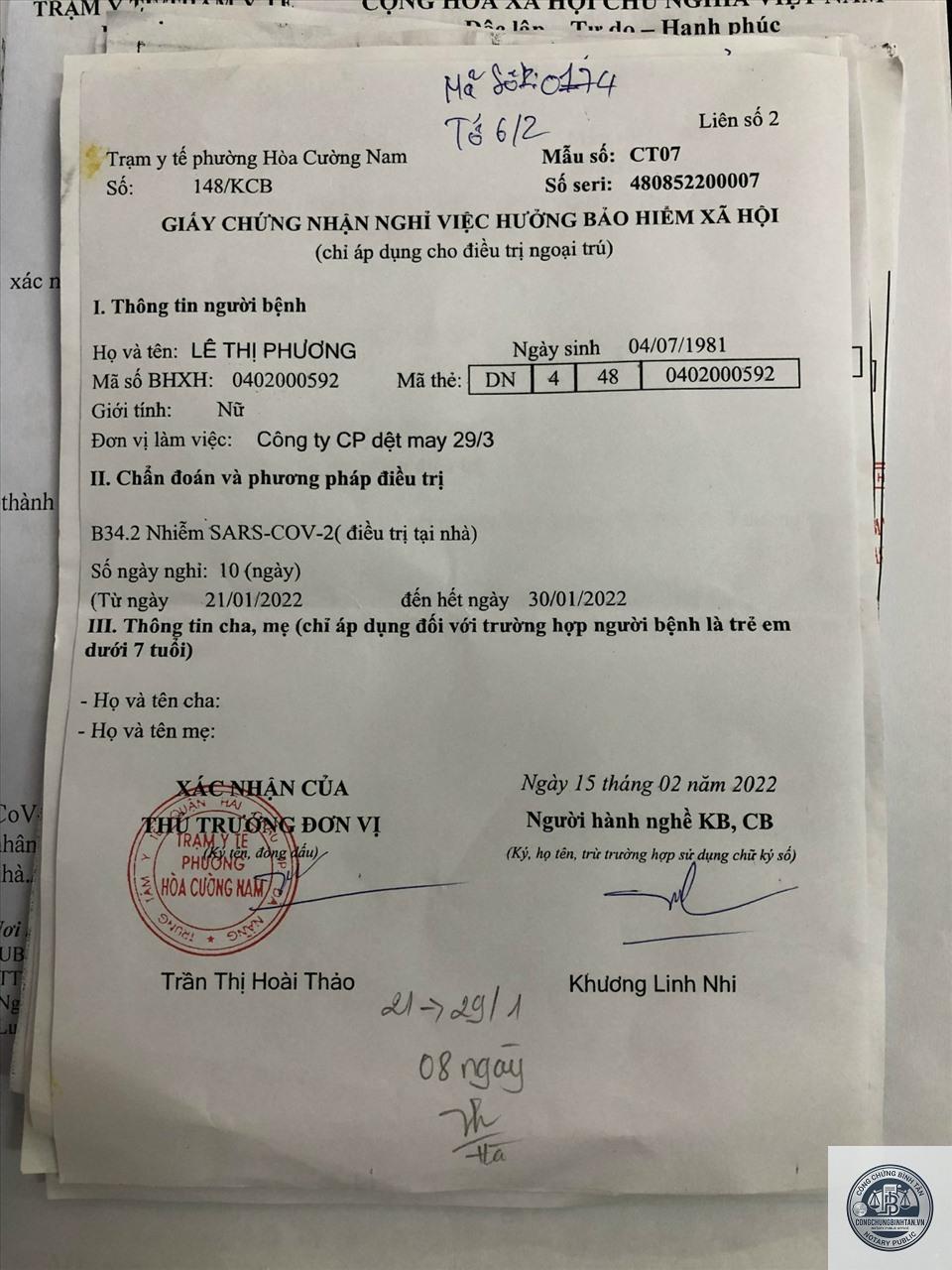 giấy xác nhận nghỉ việc - Hình 3