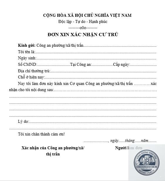 giấy xác nhận nơi cư trú - Hình 5