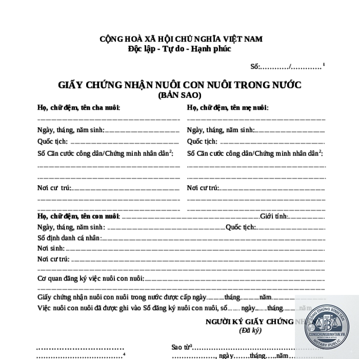 giấy x&aacute;c nhận nu&ocirc;i con - H&igrave;nh 5