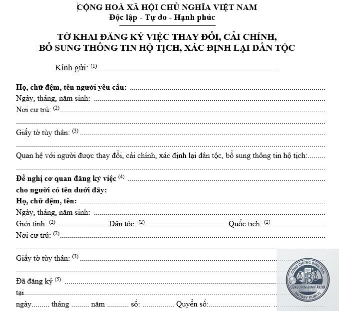 giấy xác nhận quê quán - Hình 2