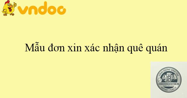 giấy xác nhận quê quán - Hình 3