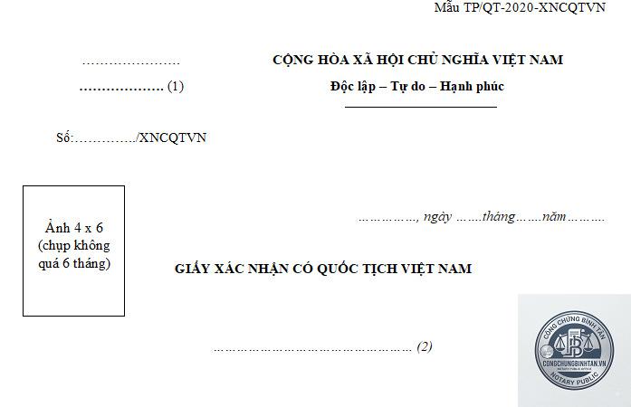 giấy xác nhận quốc tịch - Hình 3