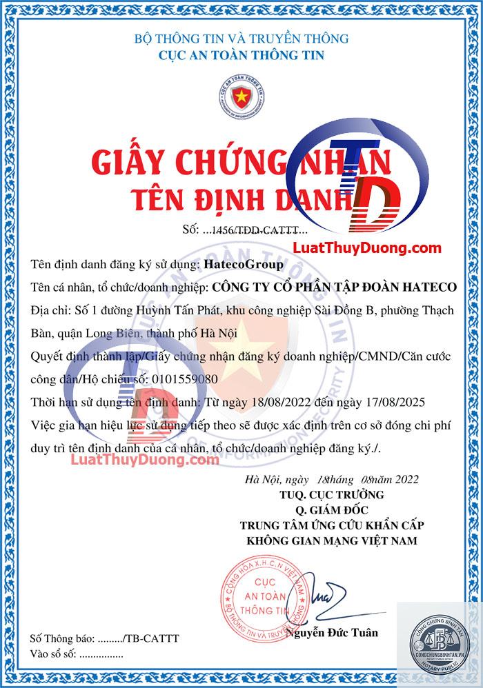 giấy xác nhận số định danh - Hình 5