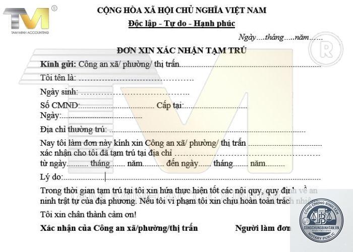 giấy xác nhận tạm trú - Hình 4