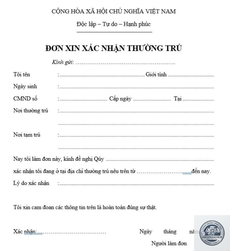 giấy xác nhận thường trú - Hình 4