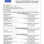 giấy x&aacute;c nhận ti&ecirc;m vaccine