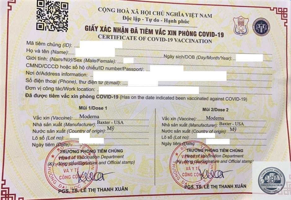 giấy x&aacute;c nhận ti&ecirc;m vaccine - H&igrave;nh 4