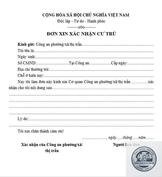 giấy x&aacute;c nhận t&igrave;nh trạng cư tr&uacute; - H&igrave;nh 5