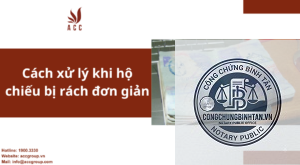 hộ chiếu bị bong bìa