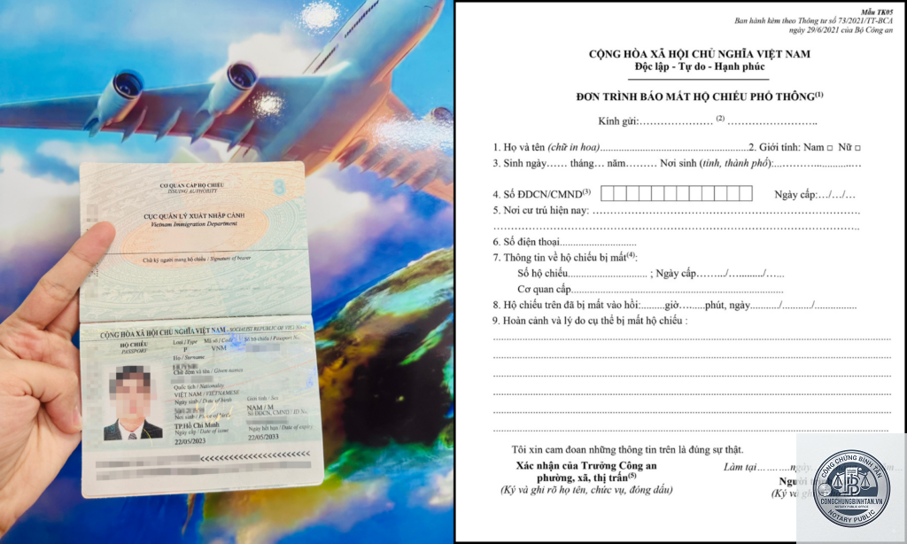 hộ chiếu bị mất trang