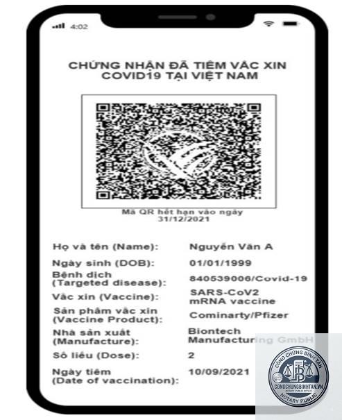 hộ chiếu vaccine - H&igrave;nh 2