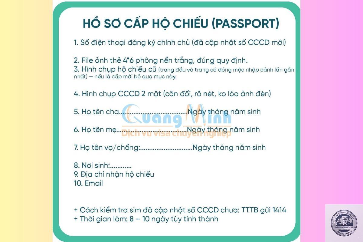 hồ sơ làm hộ chiếu - Hình 5
