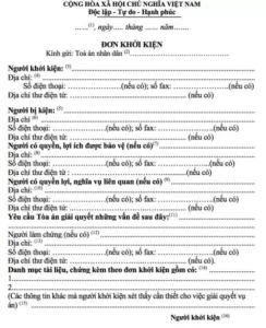hồ sơ ly hôn gồm những giấy tờ gì