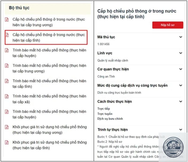hồ sơ xin hộ chiếu gồm những giấy tờ gì