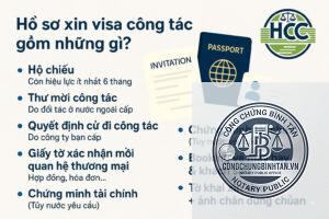 hồ sơ xin visa gồm những giấy tờ gì