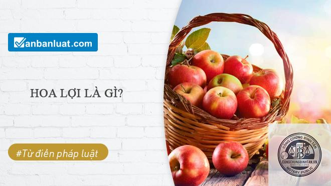hoa lợi là gì