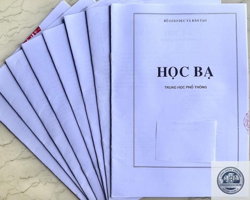 học bạ - H&igrave;nh 2