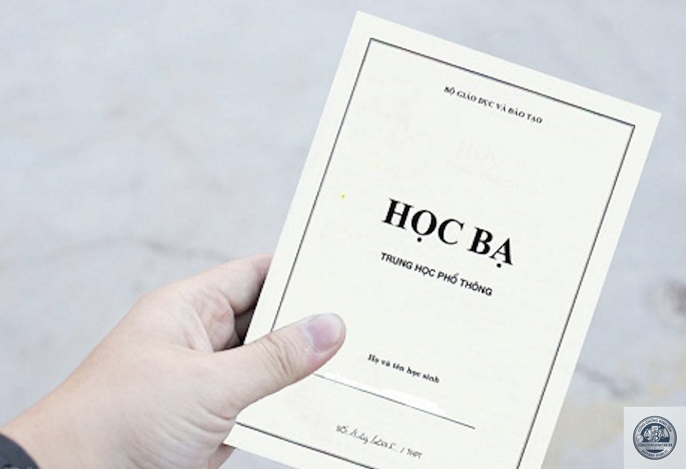 học bạ - H&igrave;nh 3