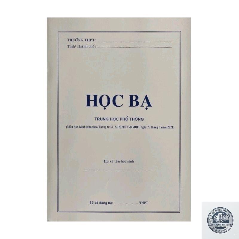 học bạ - H&igrave;nh 5