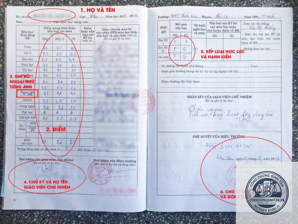 học bạ bị thất lạc