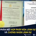 Hợp pháp hóa lãnh sự và chứng thực khác gì hợp pháp hóa lãnh sự và chứng thực khác gì