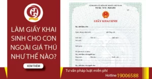 khai sinh cho con ngoài giá thú