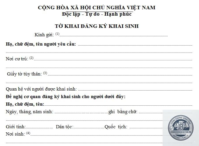 khai sinh có yếu tố nước ngoài - Hình 1