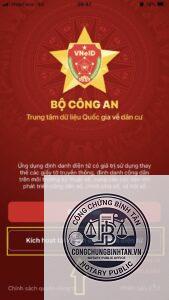 kích hoạt VNeID