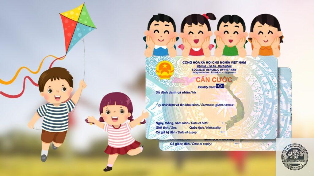 làm căn cước cho trẻ em