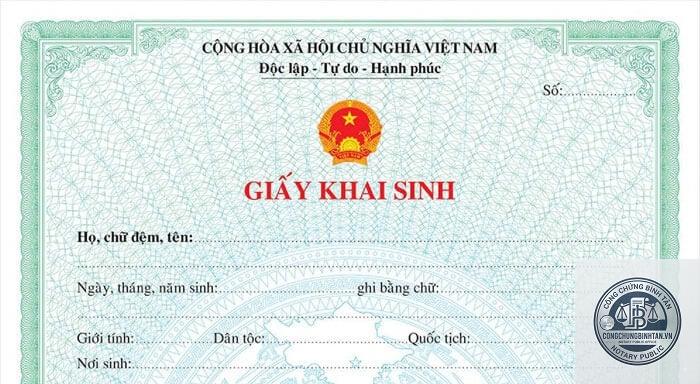 làm giấy khai sinh - Hình 2