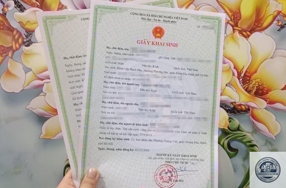 làm giấy khai sinh - Hình 5