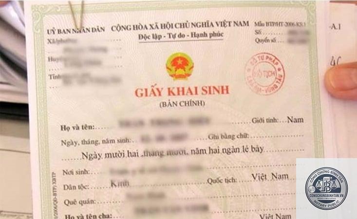 làm lại giấy khai sinh - Hình 3
