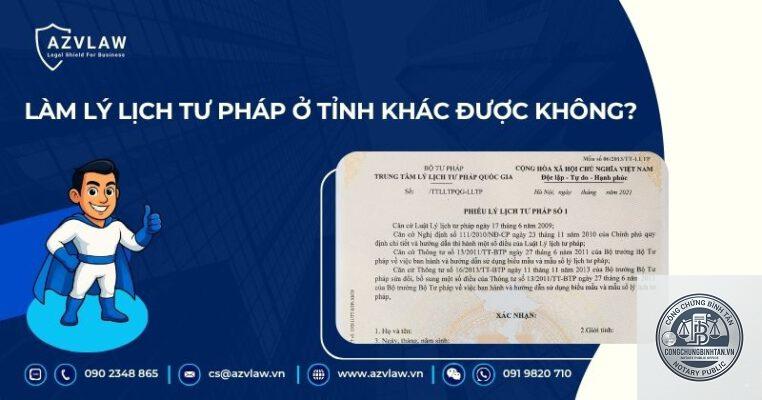 làm lý lịch tư pháp khác tỉnh - Hình 2