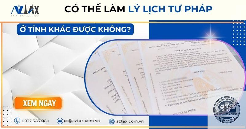 làm lý lịch tư pháp khác tỉnh - Hình 3