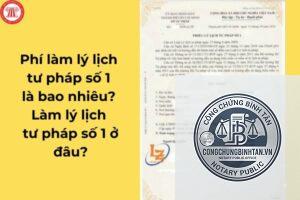 lệ phí lý lịch tư pháp