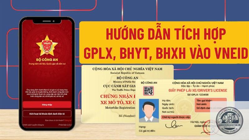 liên kết giấy tờ trên VNeID