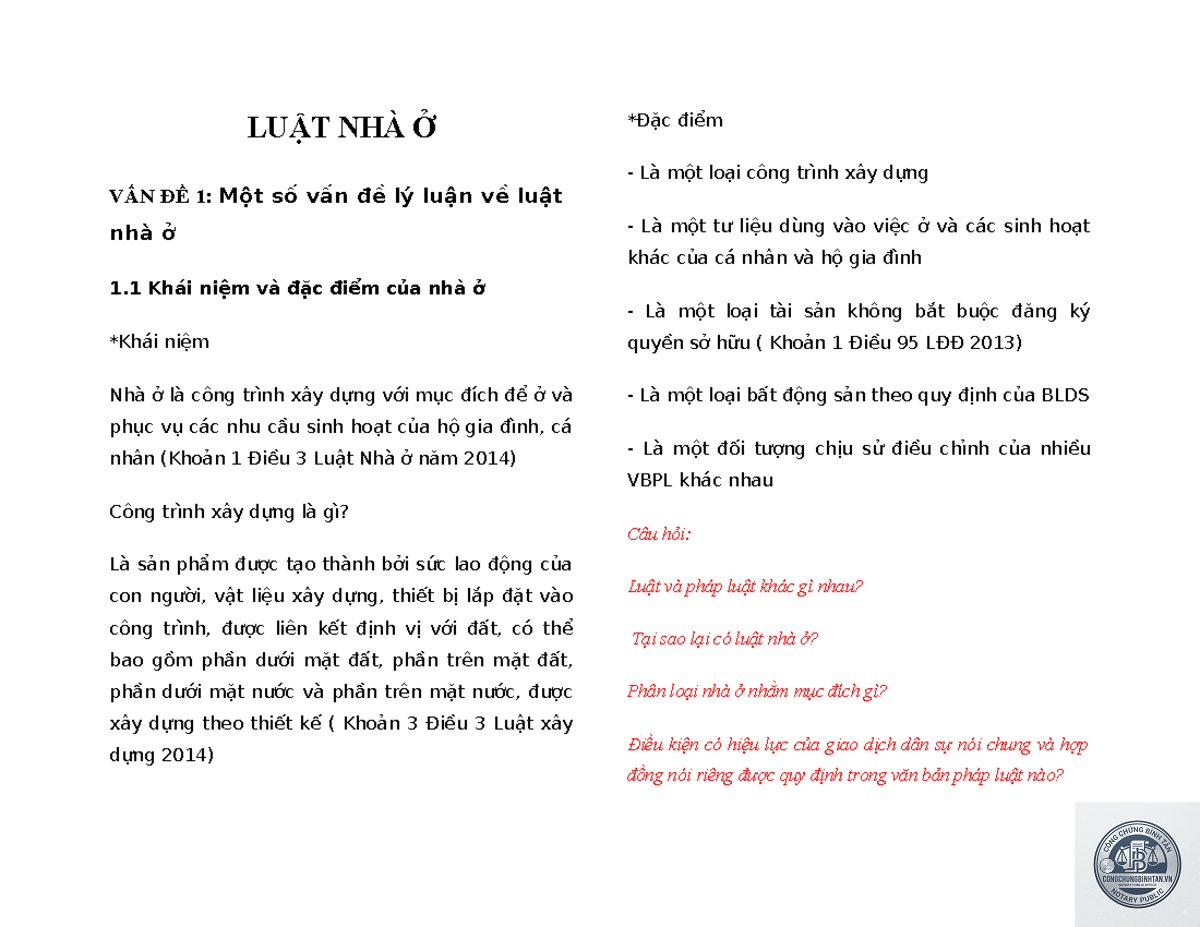 luật nhà ở là gì - Hình 1
