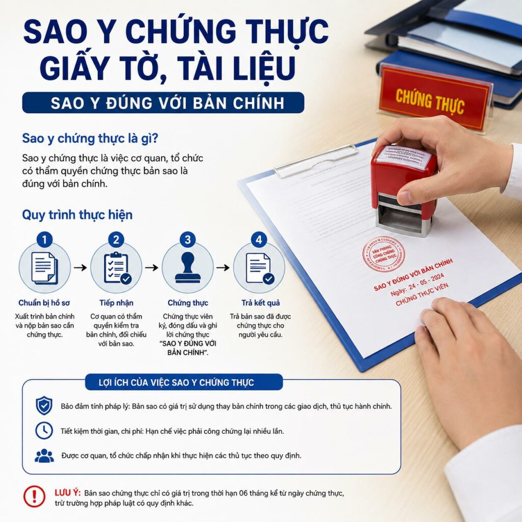 lưu ý khi chứng thực giấy tờ