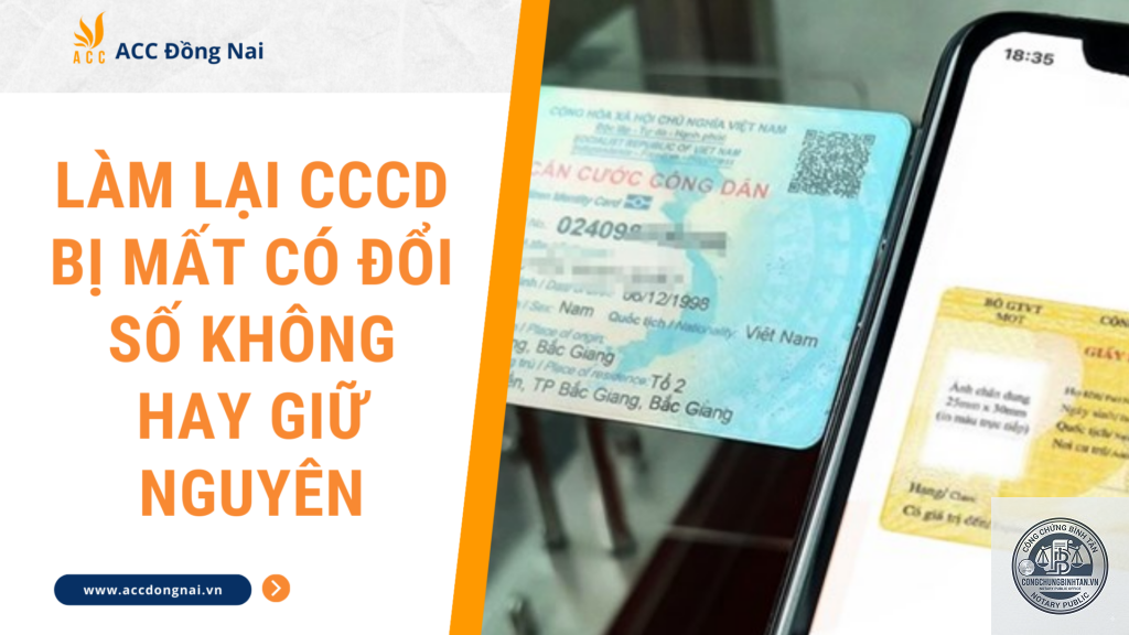 mất căn cước công dân có đổi số không
