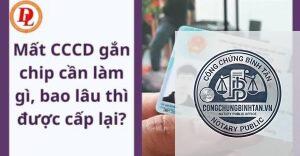 mất căn cước công dân làm lại mất bao lâu