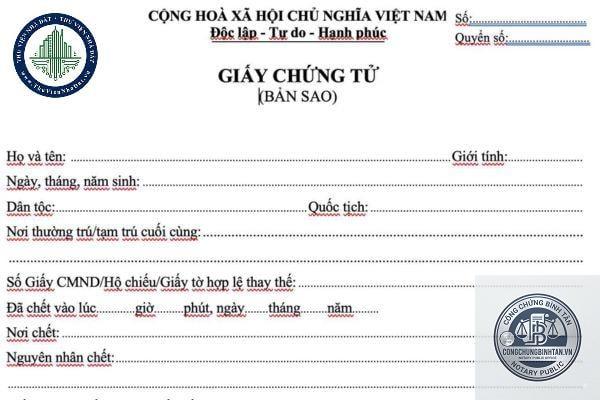 mất giấy khai tử - Hình 5