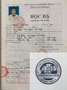 mất học bạ